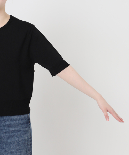 journal standard L'essage(ジャーナルスタンダードレサージュ)の「《接触冷感/手洗い可》クールタッチコンパクトカーディガン(カーディガン/ボレロ・レディース・ブラウン/ブラック/アイボリー・FREE)」の10枚目の写真