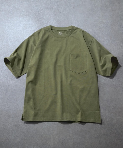 LAKOLE(ラコレ)の「ヘビーウエイトパックポケT / 654106(Tシャツ/カットソー・メンズ・ブラック/オリーブ/ホワイト/ネイビー・LARGE/MEDIUM/SMALL)」の3枚目の写真