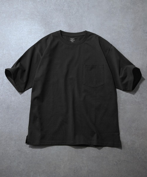 LAKOLE(ラコレ)の「ヘビーウエイトパックポケT / 654106(Tシャツ/カットソー・メンズ・ブラック/オリーブ/ホワイト/ネイビー・LARGE/MEDIUM/SMALL)」の2枚目の写真