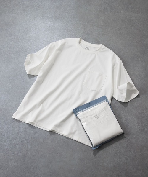 LAKOLE(ラコレ)の「ヘビーウエイトパックポケT / 654106(Tシャツ/カットソー・メンズ・ブラック/オリーブ/ホワイト/ネイビー・LARGE/MEDIUM/SMALL)」の5枚目の写真