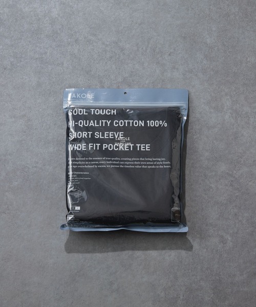 LAKOLE(ラコレ)の「ヘビーウエイトパックポケT / 654106(Tシャツ/カットソー・メンズ・ブラック/オリーブ/ホワイト/ネイビー・LARGE/MEDIUM/SMALL)」の10枚目の写真