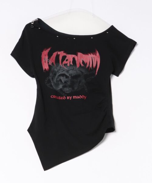 Figments（フィグメンツ）の「アシメオフショルバンＴ（Tシャツ/カットソー・レディース・ブラック・FREE）」の15枚目の写真