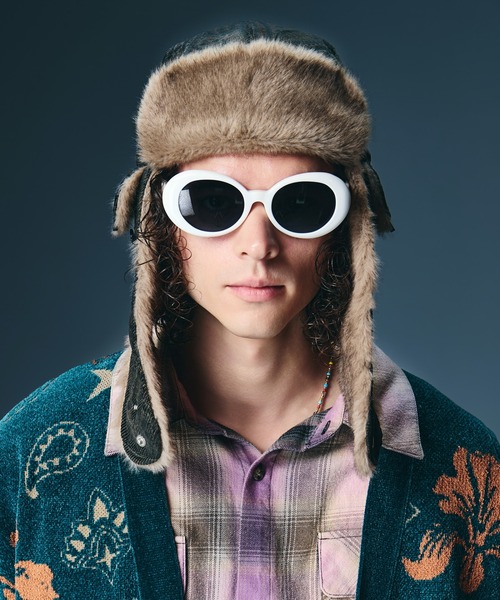 glamb(グラム)の「Corduroy Flight Cap / コーデュロイフライトキャップ(ハンチング/ベレー帽・メンズ・ブラック/ブラウン系その他/グリーン・FREE)」の12枚目の写真