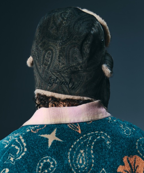 glamb(グラム)の「Corduroy Flight Cap / コーデュロイフライトキャップ(ハンチング/ベレー帽・メンズ・ブラック/ブラウン系その他/グリーン・FREE)」の15枚目の写真