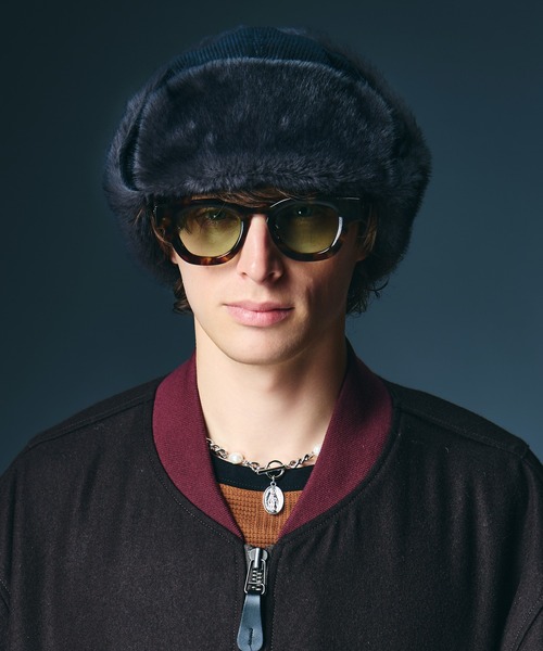 glamb(グラム)の「Corduroy Flight Cap / コーデュロイフライトキャップ(ハンチング/ベレー帽・メンズ・ブラック/ブラウン系その他/グリーン・FREE)」の19枚目の写真
