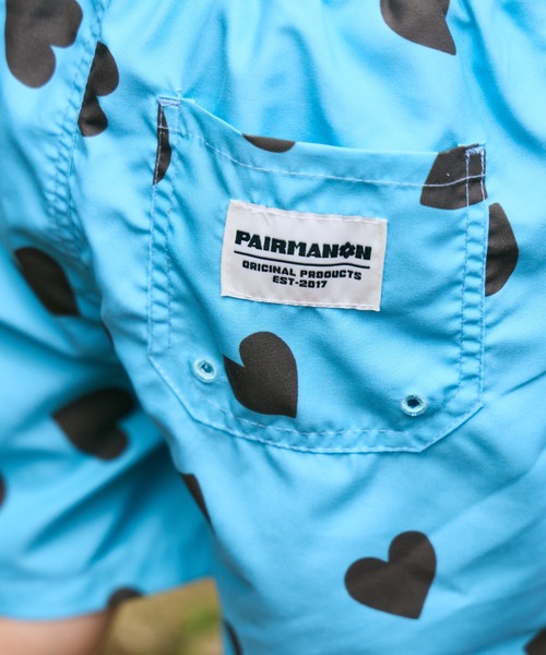 pairmanon(ペアマノン)の「【UVカット】ユニセックス ネームタグ付き 総柄 スイムパンツ 水着(水着・キッズ・ブルー/ブラック/アイボリー・100/110/120/130/140/90)」の17枚目の写真