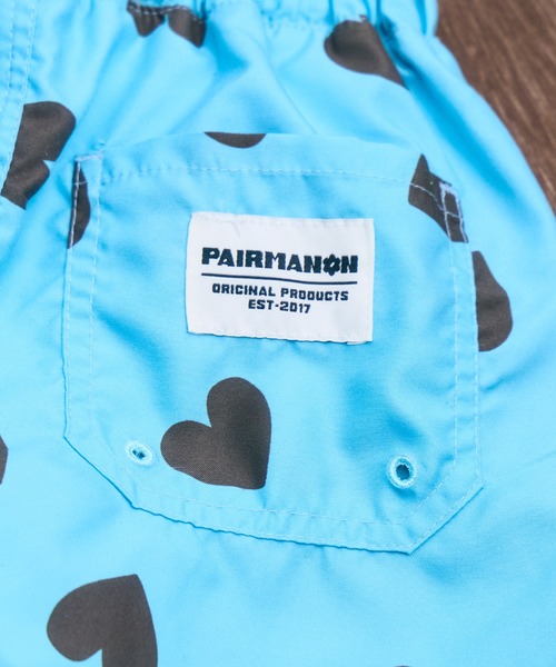 pairmanon(ペアマノン)の「【UVカット】ユニセックス ネームタグ付き 総柄 スイムパンツ 水着(水着・キッズ・ブルー/ブラック/アイボリー・100/110/120/130/140/90)」の6枚目の写真