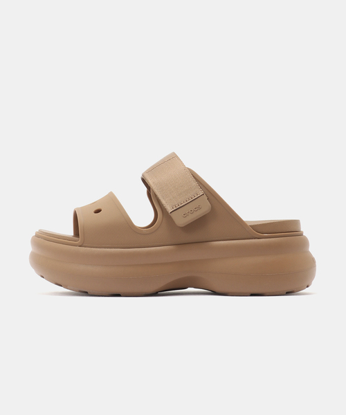  SLIPPER PRO レザーサンダル ベージュ セール】Crocs SOHO TWO STRAP SANDAL 212861-2EY（サンダル）｜crocs