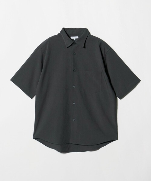 A DAY IN THE LIFE UNITED ARROWS(アデイインザライフユナイテッドアローズ)の「Dot Air® ウールライク リラックス レギュラーカラーシャツ-吸水速乾-<A DAY IN THE LIFE>(シャツ/ブラウス・メンズ・ネイビー/ベージュ/ダークグレー・XL/S/L/M)」の2枚目の写真