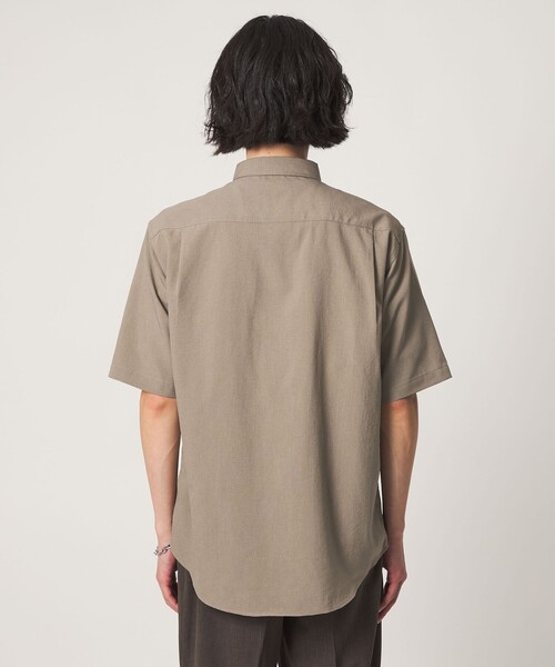 A DAY IN THE LIFE UNITED ARROWS(アデイインザライフユナイテッドアローズ)の「Dot Air® ウールライク リラックス レギュラーカラーシャツ-吸水速乾-<A DAY IN THE LIFE>(シャツ/ブラウス・メンズ・ネイビー/ベージュ/ダークグレー・XL/S/L/M)」の6枚目の写真