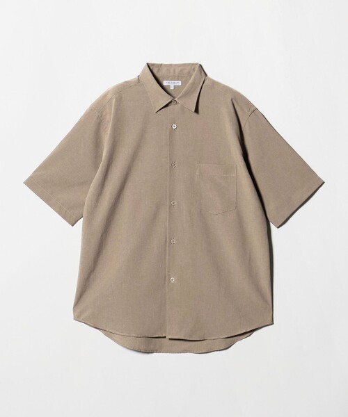 A DAY IN THE LIFE UNITED ARROWS(アデイインザライフユナイテッドアローズ)の「Dot Air® ウールライク リラックス レギュラーカラーシャツ-吸水速乾-<A DAY IN THE LIFE>(シャツ/ブラウス・メンズ・ネイビー/ベージュ/ダークグレー・XL/S/L/M)」の5枚目の写真