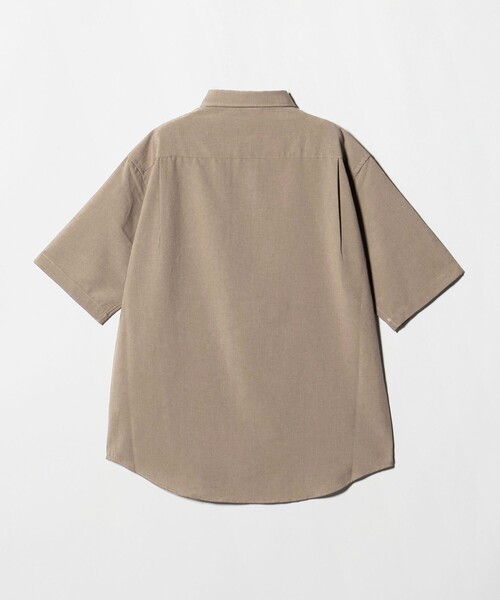 A DAY IN THE LIFE UNITED ARROWS(アデイインザライフユナイテッドアローズ)の「Dot Air® ウールライク リラックス レギュラーカラーシャツ-吸水速乾-<A DAY IN THE LIFE>(シャツ/ブラウス・メンズ・ネイビー/ベージュ/ダークグレー・XL/S/L/M)」の4枚目の写真