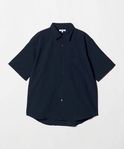 A DAY IN THE LIFE UNITED ARROWS(アデイインザライフユナイテッドアローズ)の「Dot Air® ウールライク リラックス レギュラーカラーシャツ-吸水速乾-<A DAY IN THE LIFE>(シャツ/ブラウス・メンズ・ネイビー/ベージュ/ダークグレー・XL/S/L/M)」の21枚目の写真
