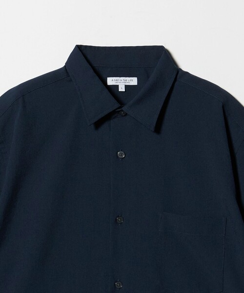A DAY IN THE LIFE UNITED ARROWS(アデイインザライフユナイテッドアローズ)の「Dot Air® ウールライク リラックス レギュラーカラーシャツ-吸水速乾-<A DAY IN THE LIFE>(シャツ/ブラウス・メンズ・ネイビー/ベージュ/ダークグレー・XL/S/L/M)」の20枚目の写真