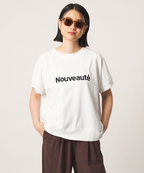 A DAY IN THE LIFE UNITED ARROWS(アデイインザライフユナイテッドアローズ)の「コットン エンブロイダリー Tシャツ <A DAY IN THE LIFE>(Tシャツ/カットソー・レディース・ライトピンク/ダークグレー/オフホワイト・FREE)」の2枚目の写真