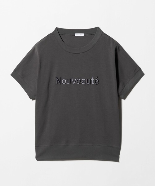A DAY IN THE LIFE UNITED ARROWS(アデイインザライフユナイテッドアローズ)の「コットン エンブロイダリー Tシャツ <A DAY IN THE LIFE>(Tシャツ/カットソー・レディース・ライトピンク/ダークグレー/オフホワイト・FREE)」の1枚目の写真