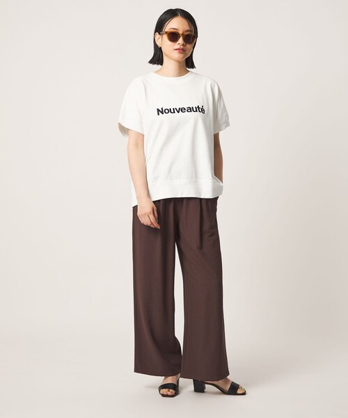 A DAY IN THE LIFE UNITED ARROWS(アデイインザライフユナイテッドアローズ)の「コットン エンブロイダリー Tシャツ <A DAY IN THE LIFE>(Tシャツ/カットソー・レディース・ライトピンク/ダークグレー/オフホワイト・FREE)」の16枚目の写真