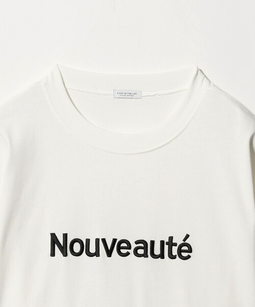A DAY IN THE LIFE UNITED ARROWS(アデイインザライフユナイテッドアローズ)の「コットン エンブロイダリー Tシャツ <A DAY IN THE LIFE>(Tシャツ/カットソー・レディース・ライトピンク/ダークグレー/オフホワイト・FREE)」の6枚目の写真