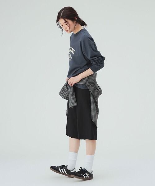 BEAMS HEART(ビームスハート)の「スマイル ロゴ ロングスリーブ Tシャツ(Tシャツ/カットソー・レディース・オフホワイト/チャコールグレー/オレンジ・LARGE/MEDIUM)」の22枚目の写真