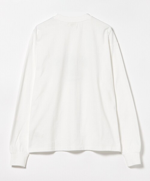 BEAMS HEART(ビームスハート)の「スマイル ロゴ ロングスリーブ Tシャツ(Tシャツ/カットソー・レディース・オフホワイト/チャコールグレー/オレンジ・LARGE/MEDIUM)」の9枚目の写真