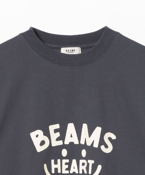BEAMS HEART(ビームスハート)の「スマイル ロゴ ロングスリーブ Tシャツ(Tシャツ/カットソー・レディース・オフホワイト/チャコールグレー/オレンジ・LARGE/MEDIUM)」の12枚目の写真