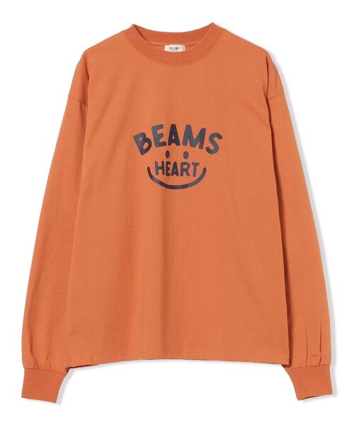 BEAMS HEART(ビームスハート)の「スマイル ロゴ ロングスリーブ Tシャツ(Tシャツ/カットソー・レディース・オフホワイト/チャコールグレー/オレンジ・LARGE/MEDIUM)」の17枚目の写真