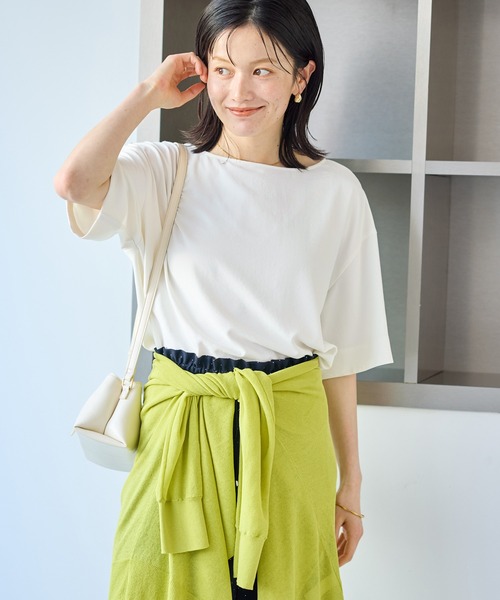 ROPE' PICNIC(ロペピクニック)の「【一部店舗限定】ジョーゼットTeeブラウス/UVケア・接触冷感・防シワ(シャツ/ブラウス・レディース・ベージュ/サックスブルー/ブラック/オフホワイト/ブラウン・FREE)」の17枚目の写真