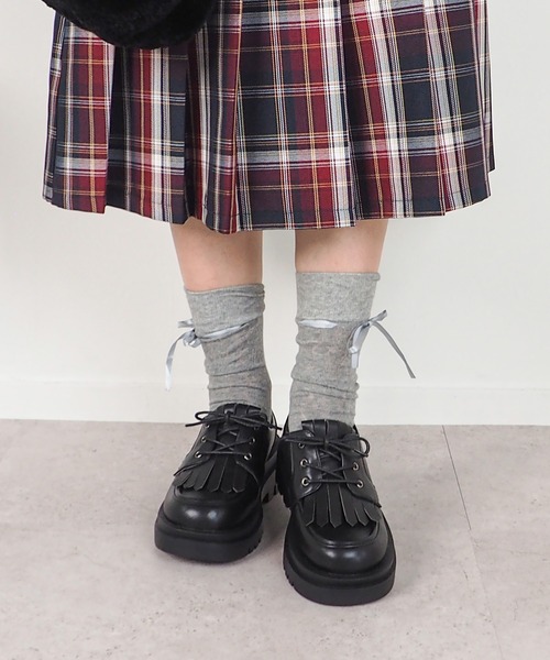 byあしながおじさん（バイアシナガオジサン）の「トラックソールキルトシューズ　8510153（ドレスシューズ・レディース・ブラック系その他/ブラック/ダークブラウン/レンガ・S/M/L/LL）」の10枚目の写真
