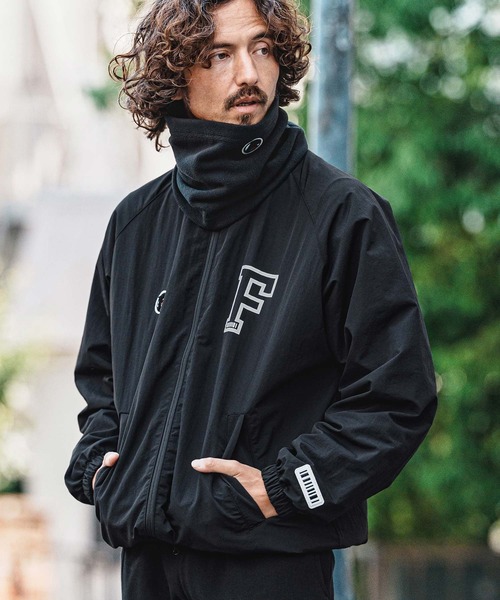 felkod（フィルコッド）の「mj11651- F-Print×Chenille Patch Nylon Jacket スタンドカラーナイロンジャケット(F26A270)（ナイロンジャケット・メンズ・ネイビー/ブラック・S/M/L/XL）」の3枚目の写真