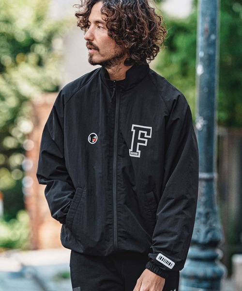 felkod（フィルコッド）の「mj11651- F-Print×Chenille Patch Nylon Jacket スタンドカラーナイロンジャケット(F26A270)（ナイロンジャケット・メンズ・ネイビー/ブラック・S/M/L/XL）」の4枚目の写真