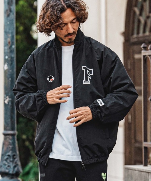 felkod（フィルコッド）の「mj11651- F-Print×Chenille Patch Nylon Jacket スタンドカラーナイロンジャケット(F26A270)（ナイロンジャケット・メンズ・ネイビー/ブラック・S/M/L/XL）」の5枚目の写真