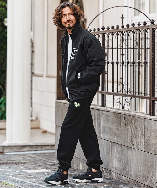 felkod（フィルコッド）の「mj11651- F-Print×Chenille Patch Nylon Jacket スタンドカラーナイロンジャケット(F26A270)（ナイロンジャケット・メンズ・ネイビー/ブラック・S/M/L/XL）」の7枚目の写真