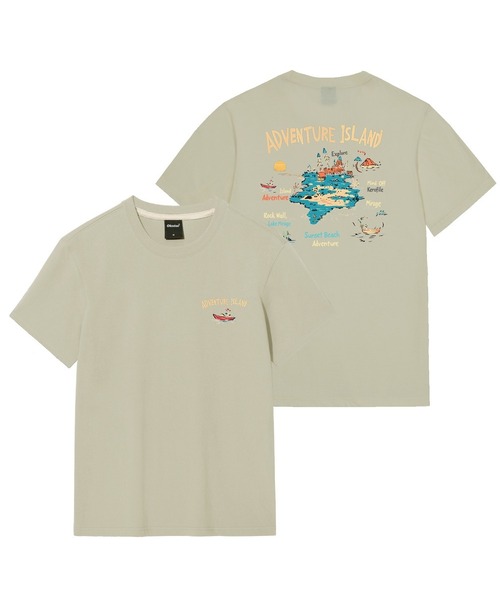 OKSTAR(オクスター)の「アドベンチャーアイランドバンファルティ(Tシャツ/カットソー・レディース・ネイビー/ライトグレー/ダークブルー/ダークグリーン/カーキ/ダークグレー/クリーム/ホワイト/ブラック/ライトベージュ/グレー・4XL/SMALL/MEDIUM/LARGE/X-LARGE/2XL/3XL)」の7枚目の写真