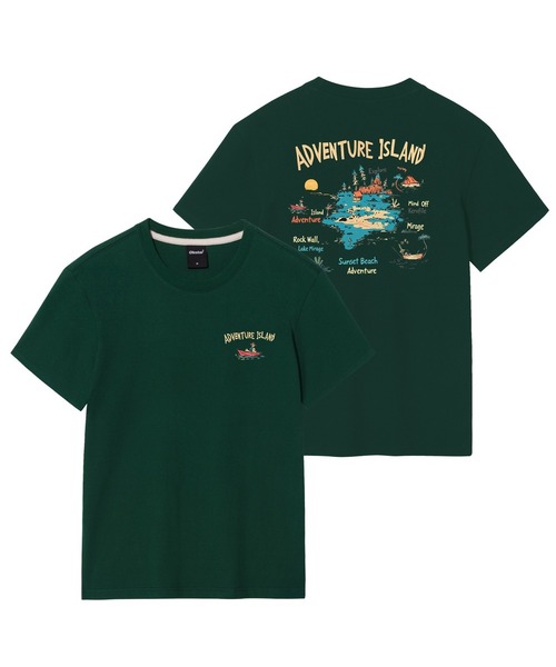 OKSTAR(オクスター)の「アドベンチャーアイランドバンファルティ(Tシャツ/カットソー・レディース・ネイビー/ライトグレー/ダークブルー/ダークグリーン/カーキ/ダークグレー/クリーム/ホワイト/ブラック/ライトベージュ/グレー・4XL/SMALL/MEDIUM/LARGE/X-LARGE/2XL/3XL)」の8枚目の写真