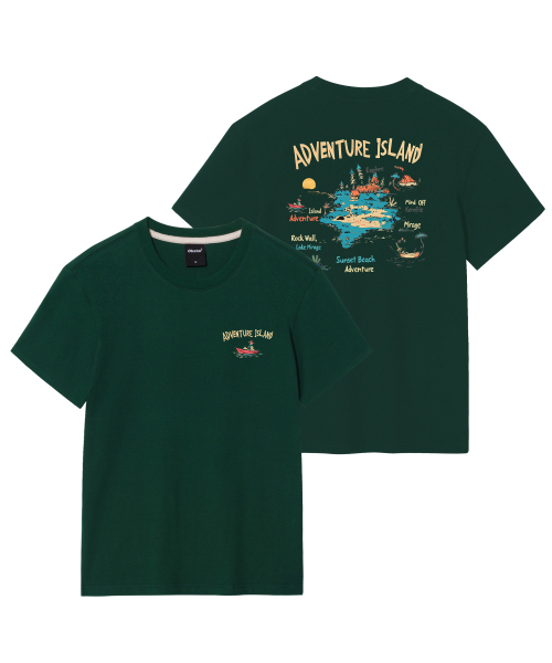 OKSTAR(オクスター)の「アドベンチャーアイランドバンファルティ(Tシャツ/カットソー・レディース・ネイビー/ライトグレー/ダークブルー/ダークグリーン/カーキ/ダークグレー/クリーム/ホワイト/ブラック/ライトベージュ/グレー・4XL/SMALL/MEDIUM/LARGE/X-LARGE/2XL/3XL)」の19枚目の写真