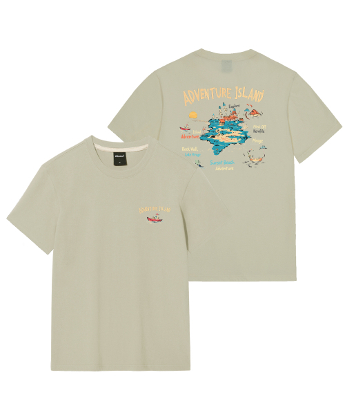 OKSTAR(オクスター)の「アドベンチャーアイランドバンファルティ(Tシャツ/カットソー・レディース・ネイビー/ライトグレー/ダークブルー/ダークグリーン/カーキ/ダークグレー/クリーム/ホワイト/ブラック/ライトベージュ/グレー・4XL/SMALL/MEDIUM/LARGE/X-LARGE/2XL/3XL)」の14枚目の写真