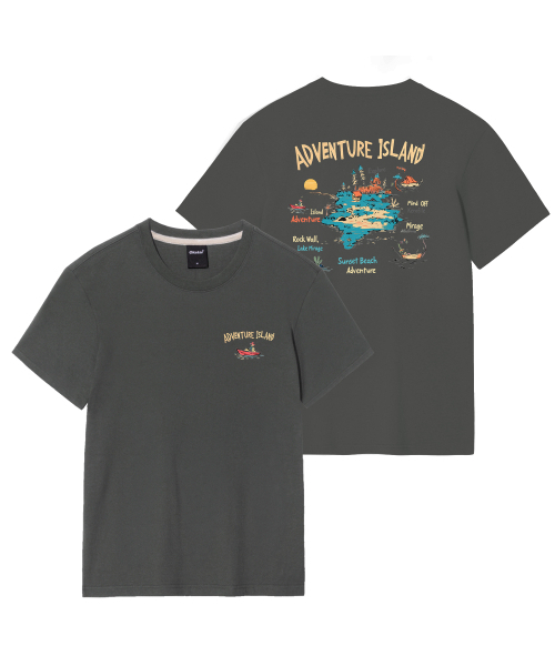OKSTAR(オクスター)の「アドベンチャーアイランドバンファルティ(Tシャツ/カットソー・レディース・ネイビー/ライトグレー/ダークブルー/ダークグリーン/カーキ/ダークグレー/クリーム/ホワイト/ブラック/ライトベージュ/グレー・4XL/SMALL/MEDIUM/LARGE/X-LARGE/2XL/3XL)」の12枚目の写真
