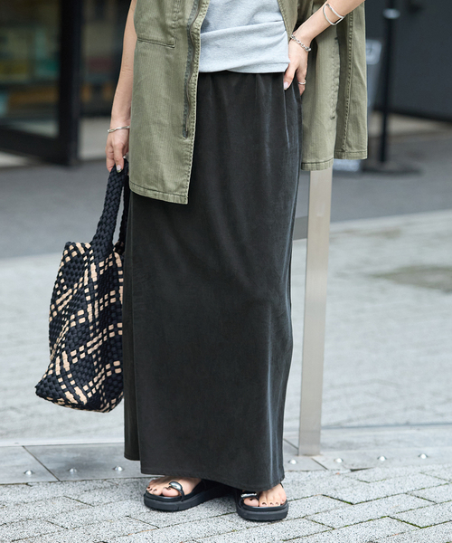 JOURNAL STANDARD(ジャーナルスタンダード)の「《追加》フィブリルキュプラジャージーマキシスカート(スカート・レディース・ブラウン系その他/ブラック・FREE)」の15枚目の写真