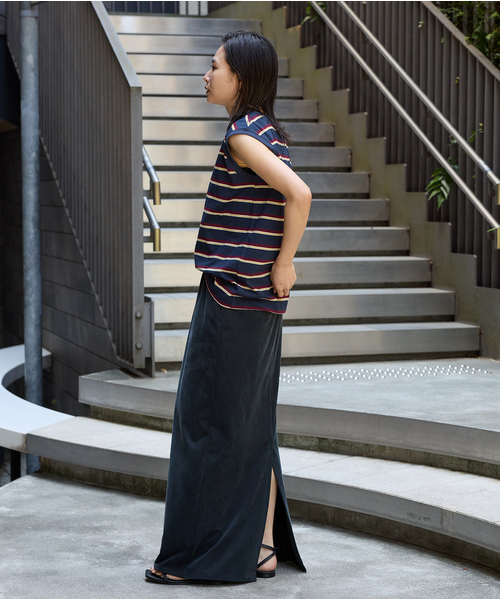 JOURNAL STANDARD(ジャーナルスタンダード)の「《追加》フィブリルキュプラジャージーマキシスカート(スカート・レディース・ブラウン系その他/ブラック・FREE)」の20枚目の写真