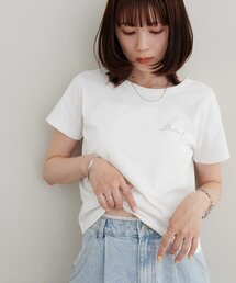 【WEB限定】前後2WAYロゴ刺繍ミニTシャツ
