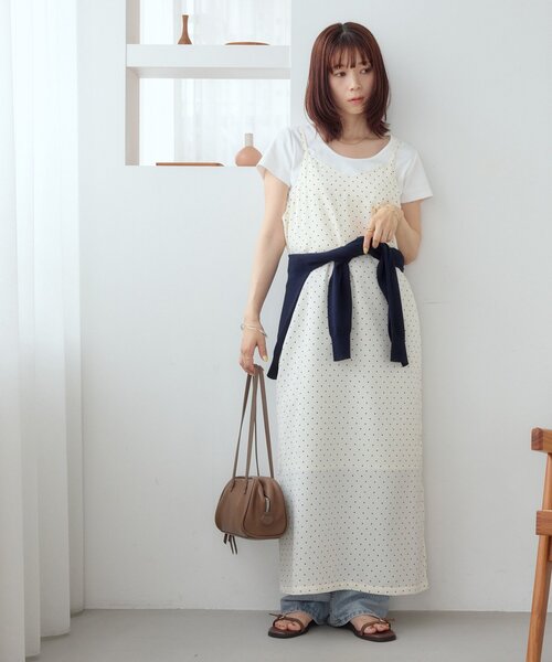 DISCOAT(ディスコート)の「【WEB限定】前後2WAYロゴ刺繍ミニTシャツ(Tシャツ/カットソー・レディース・ライトグレー/オフホワイト/ピンク・MEDIUM)」の10枚目の写真