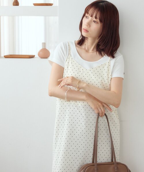 DISCOAT(ディスコート)の「【WEB限定】前後2WAYロゴ刺繍ミニTシャツ(Tシャツ/カットソー・レディース・ライトグレー/オフホワイト/ピンク・MEDIUM)」の11枚目の写真