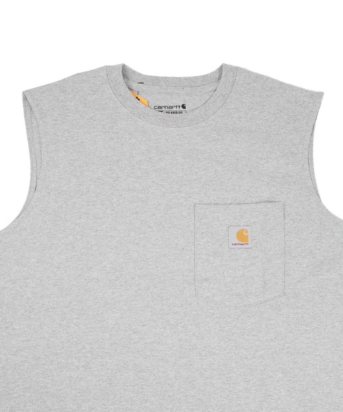 Carhartt(カーハート)の「【UT210】【Carhartt/カーハート】LOOSE FIT SLEEVELESS POCKET TEE CRHTT100374(Tシャツ/カットソー・メンズ・グレー/ブラック・LARGE/MEDIUM)」の4枚目の写真