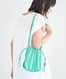 プリーツ巾着バッグ