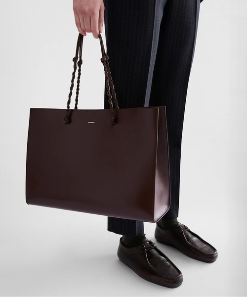 JIL SANDER(ジルサンダー)の「TANGLE SHOPPING EW(トートバッグ・レディース・ダークブラウン・UNI)」の2枚目の写真