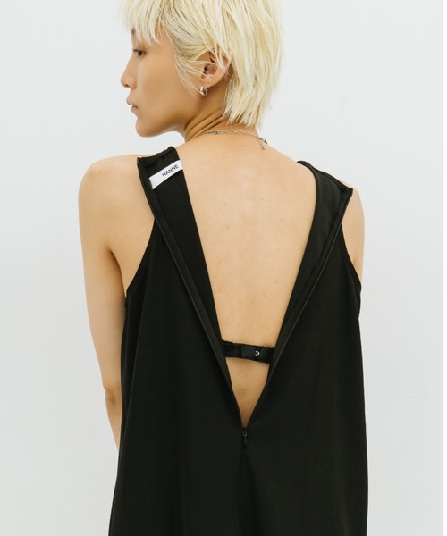 HANNE(アン)の「カップインアメスリロングワンピース(ワンピース・レディース・ブラウン/ブラック・S/M)」の3枚目の写真