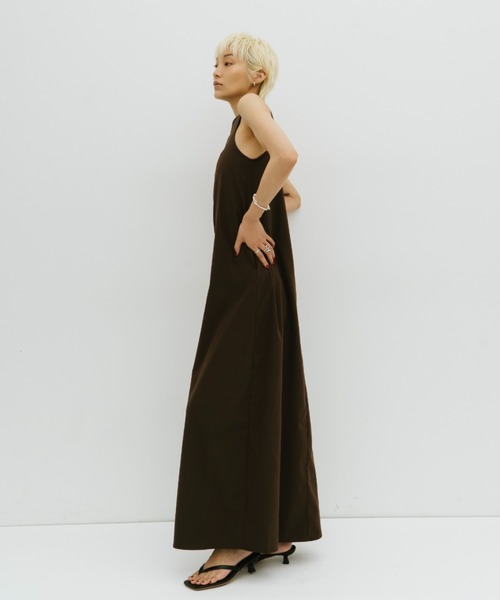 HANNE(アン)の「カップインアメスリロングワンピース(ワンピース・レディース・ブラウン/ブラック・S/M)」の7枚目の写真