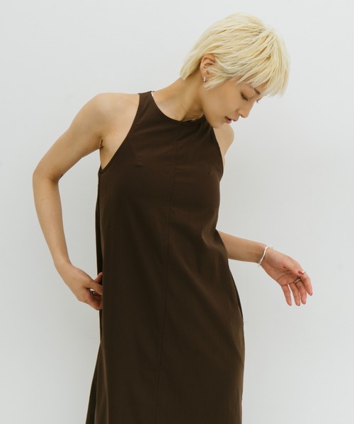 HANNE(アン)の「カップインアメスリロングワンピース(ワンピース・レディース・ブラウン/ブラック・S/M)」の10枚目の写真