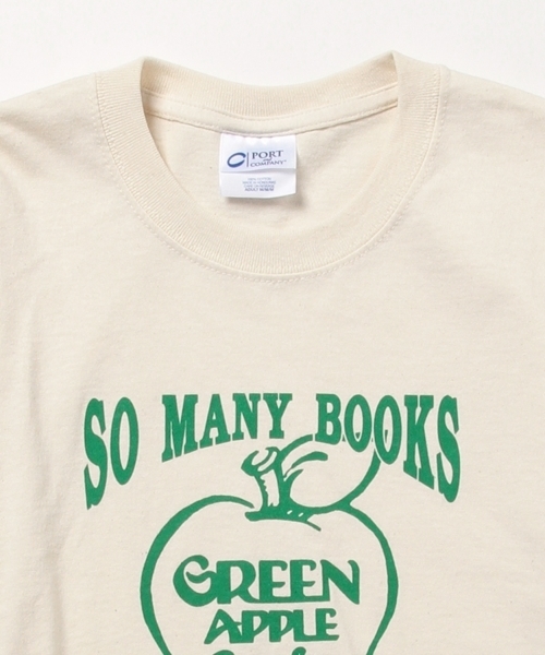 B:MING by BEAMS（ビーミングバイビームス）の「GREEN APPLE BOOKS / So Many Books T shirt（Tシャツ/カットソー・メンズ・ナチュラル・MEDIUM/LARGE）」の5枚目の写真
