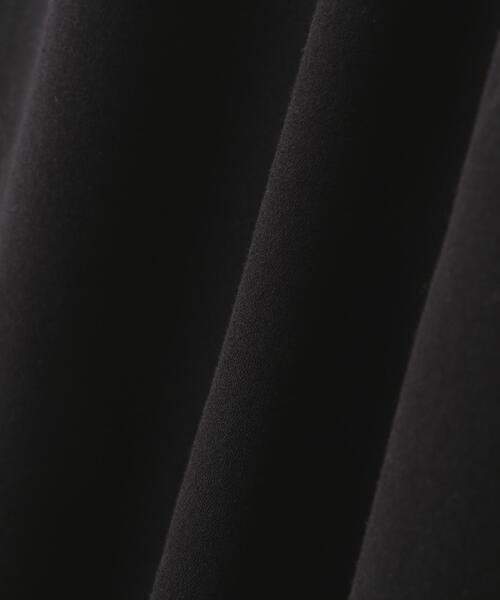 YLEVE(イレーヴ)の「YLEVE / 80/2 HIGH-TWISTED GAUZE BARE JERSEY ONE PIECE SKIRT(ワンピース・レディース・ブラック・1)」の2枚目の写真